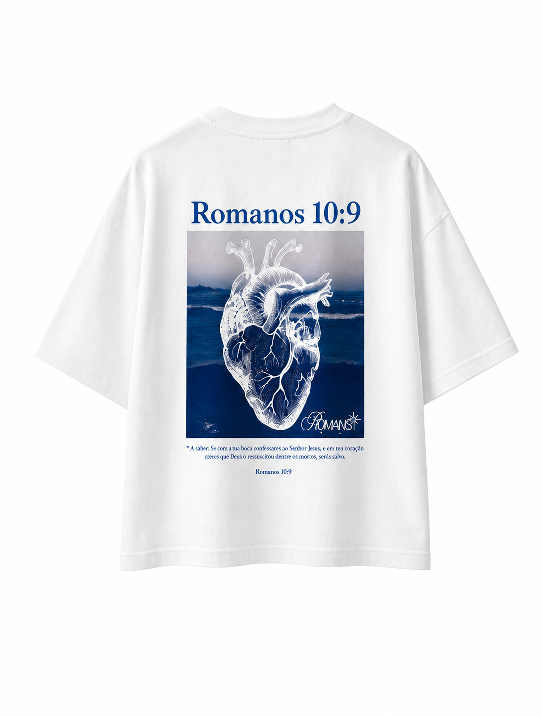 ROMANS 10:9 TSHIRT - WHITE