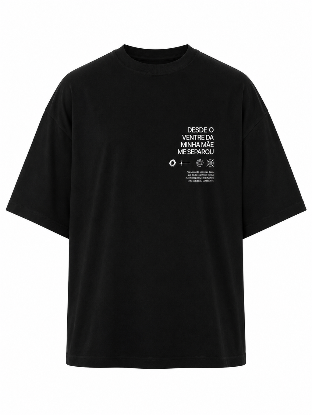 DESDE O VENTRE TSHIRT - BLACK DROP CROP TEE