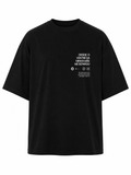 DESDE O VENTRE TSHIRT - BLACK DROP CROP TEE