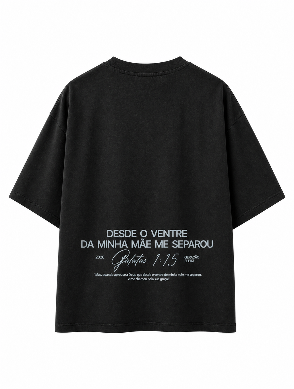 DESDE O VENTRE TSHIRT - BLACK DROP CROP TEE