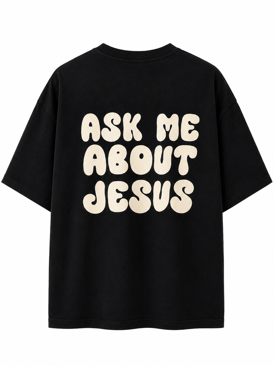 ASK ME TSHIRT - BLACK
