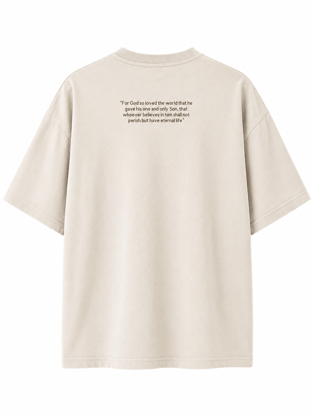 JOHN 3:16 TSHIRT - BEIGE