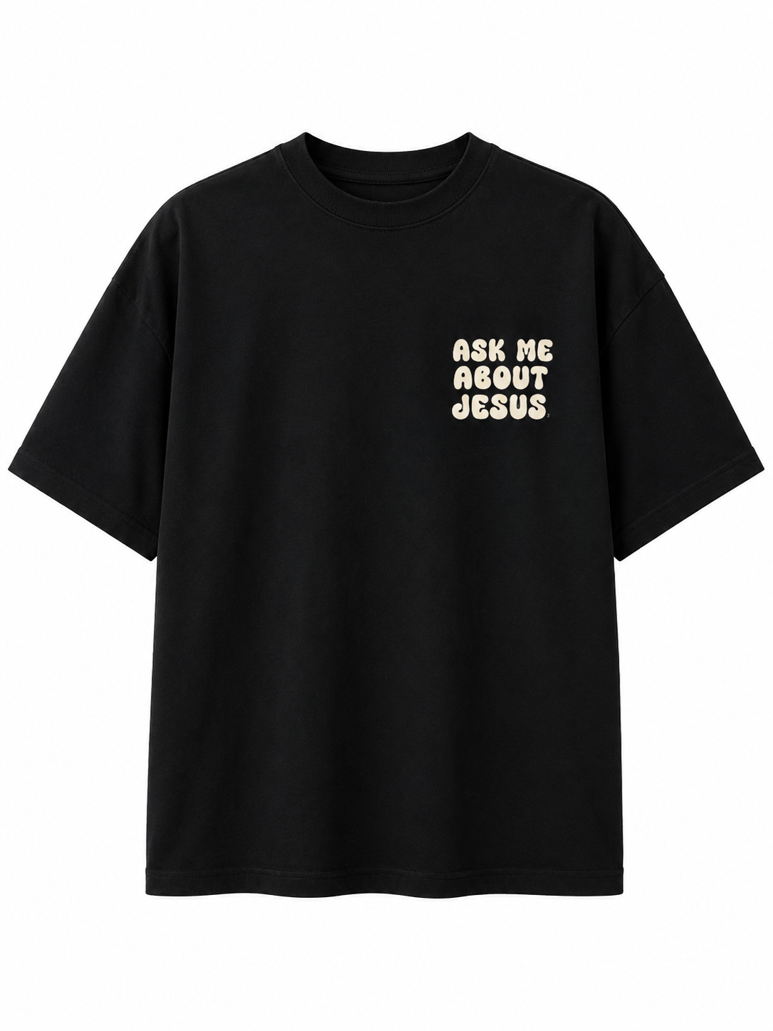 ASK ME TSHIRT - BLACK